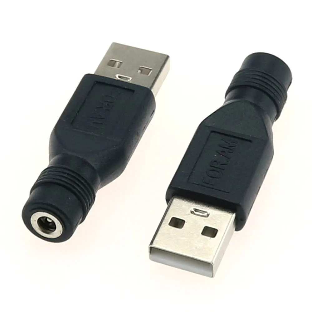 2 Jack DC 3.5*1.35 4.0*1.7 Mm Nữ Ổ Cắm Để Ra USB 2.0 Cắm Jack DC bịt Ổ Điện Kết Nối Cổng Adapter Laptop Bộ Chuyển Đổi
