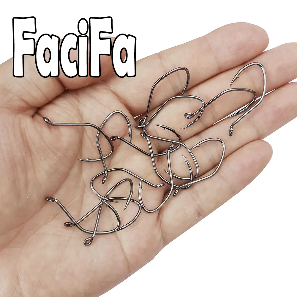 20 pcs Barbed Catfish Fishing Hook Carp Fishing Hook Circle Fishhook Crank Jig Hook Fishing Tackle Accessories