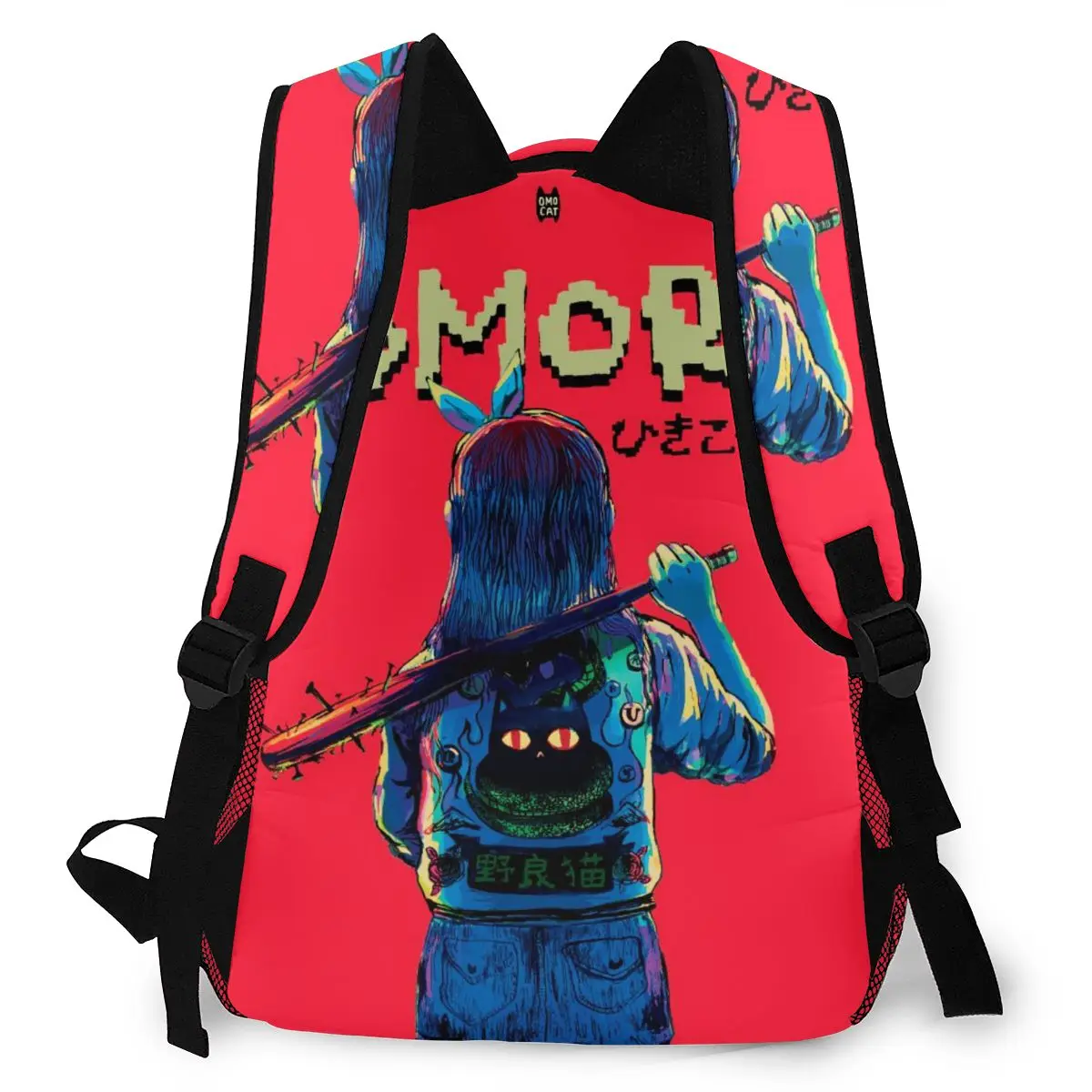 Aubrey Omori Gaming Mochila para Meninas Meninos Viagem Mochilas para saco escolar Adolescente