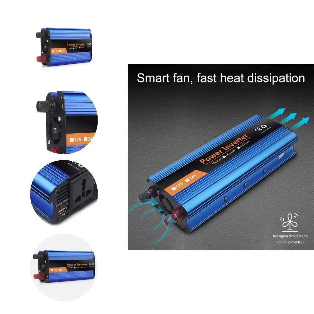 Car Transformer Adapter Useful Digital Display Modified Sine Wave for Outdoor Car Power Transformer Car Power Inverter