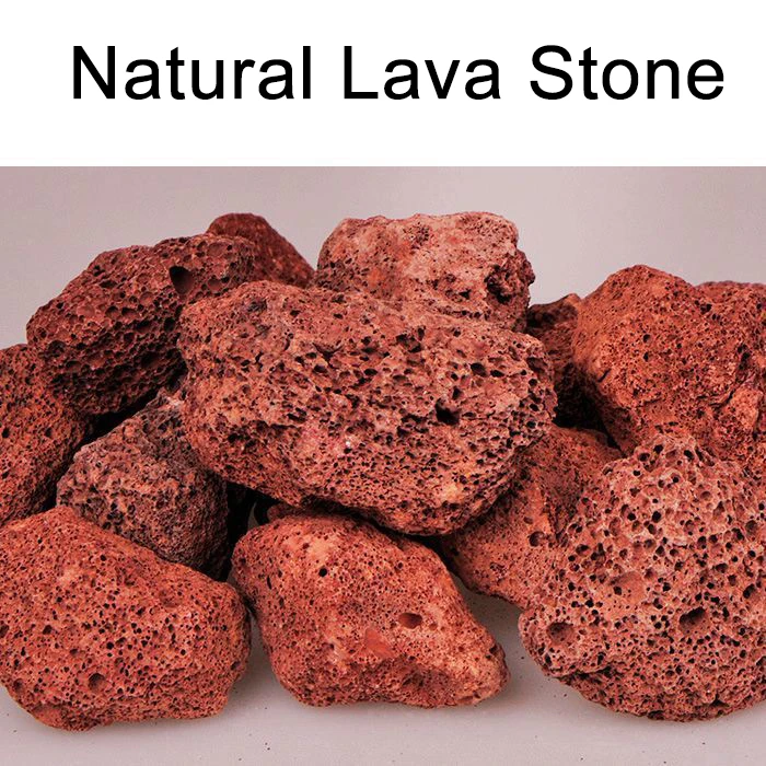 About 1-3cm Fish Tank Filter Media Volcano Rock Lava Stone Aquarium Accessories With Net Bag