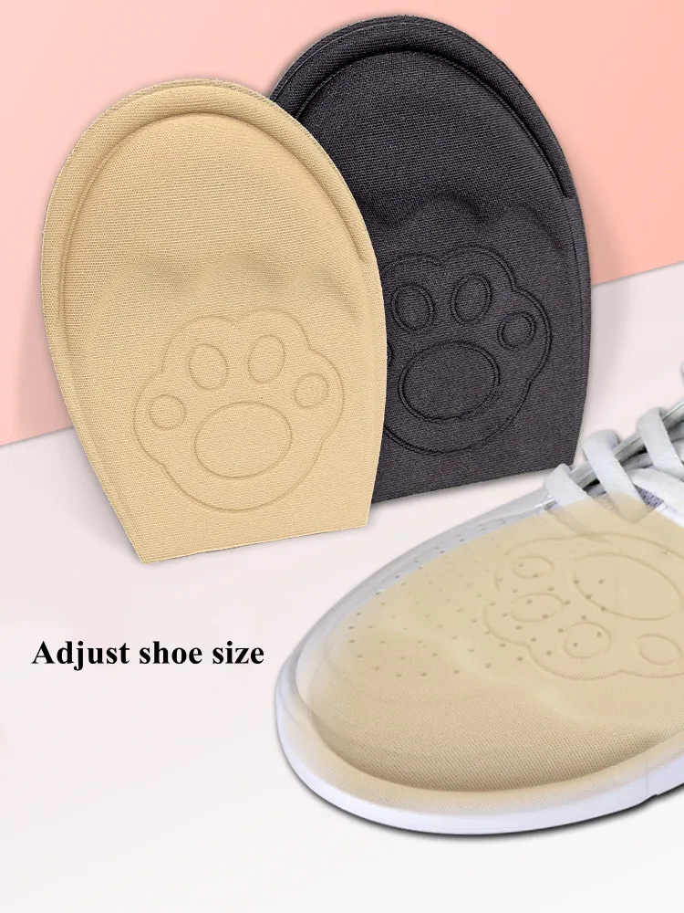 1 Pair Soft Sponge Forefoot Cushion Pads, Toe‑Guard Half‑Size Shoe Inserts, Comfort Foot Care Pads for Women High Heel Shoes