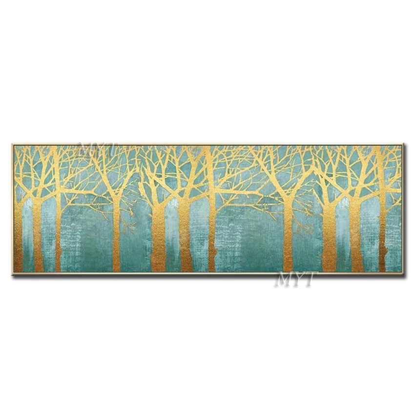 MYT Abstract Dead Branches Oil Painting On Canvas Modern Wedding Decor Wall Colorful Art Pictures Home Decoration No Framed