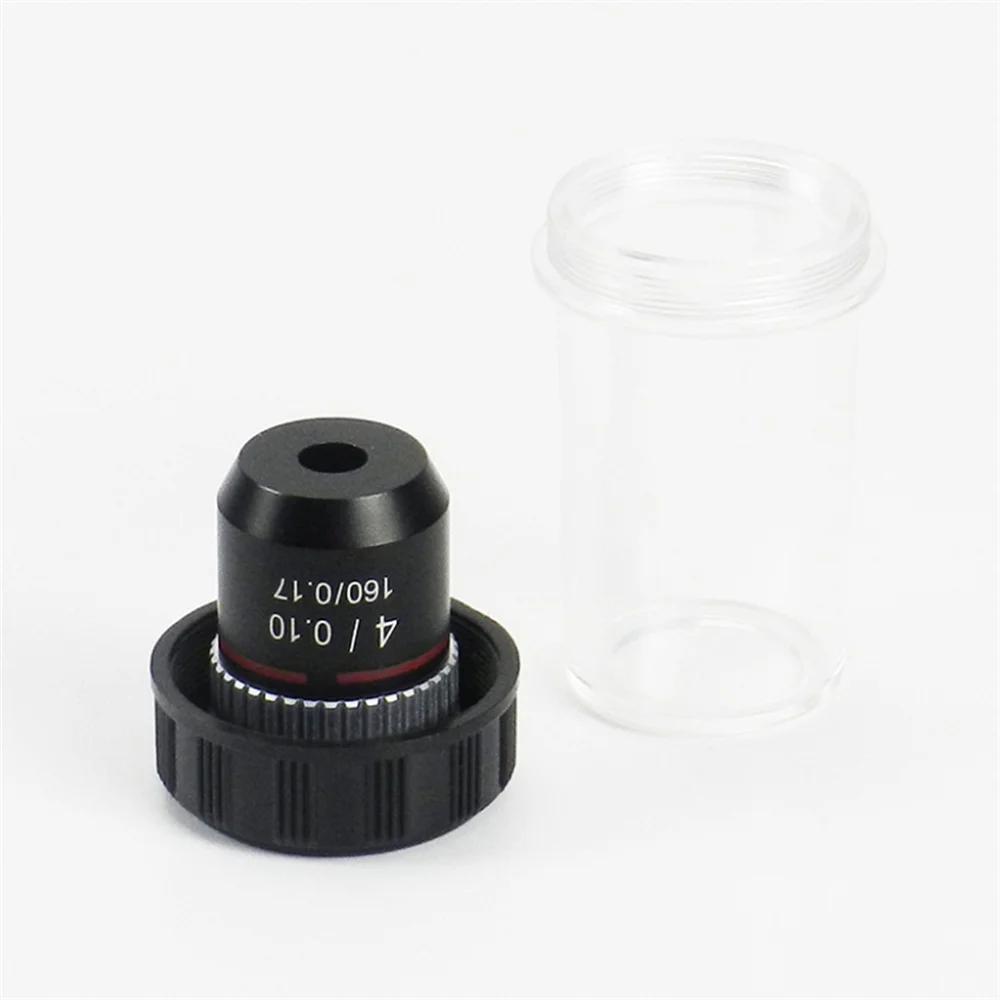 Agnicy Biological Microscope Achromatic Objective Lens 195 Type 4x 10x 20x 40x 60x 100x Professional Objective Lens