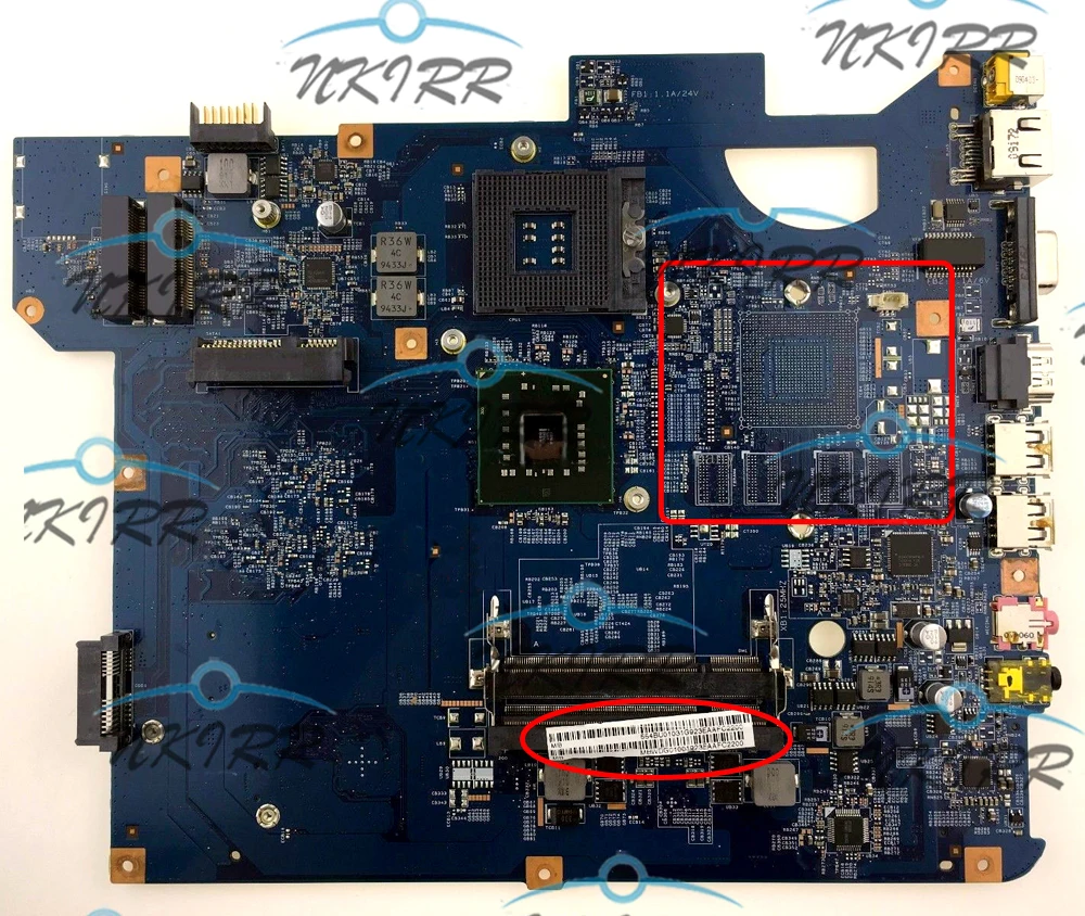 SJV50-MV 08244-1N MBB7501001 G105M 512M MBWDG01001 MBWDD01001 for Acer Gateway NV54 NV58 MS2273 Packard Bell TJ65 Motherboard