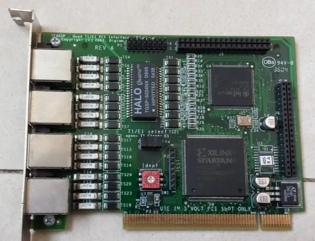 

Industrial control panel TE405P 4 port E1/T1 PCI interface