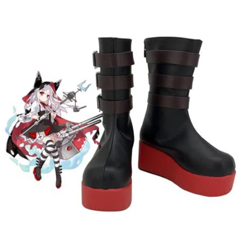 Azur Lane Erebus Cosplay Schuhe Stiefel für Erwachsene Frauen Schuhe Kostüm Zubehör Maß Halloween Party Schuhe