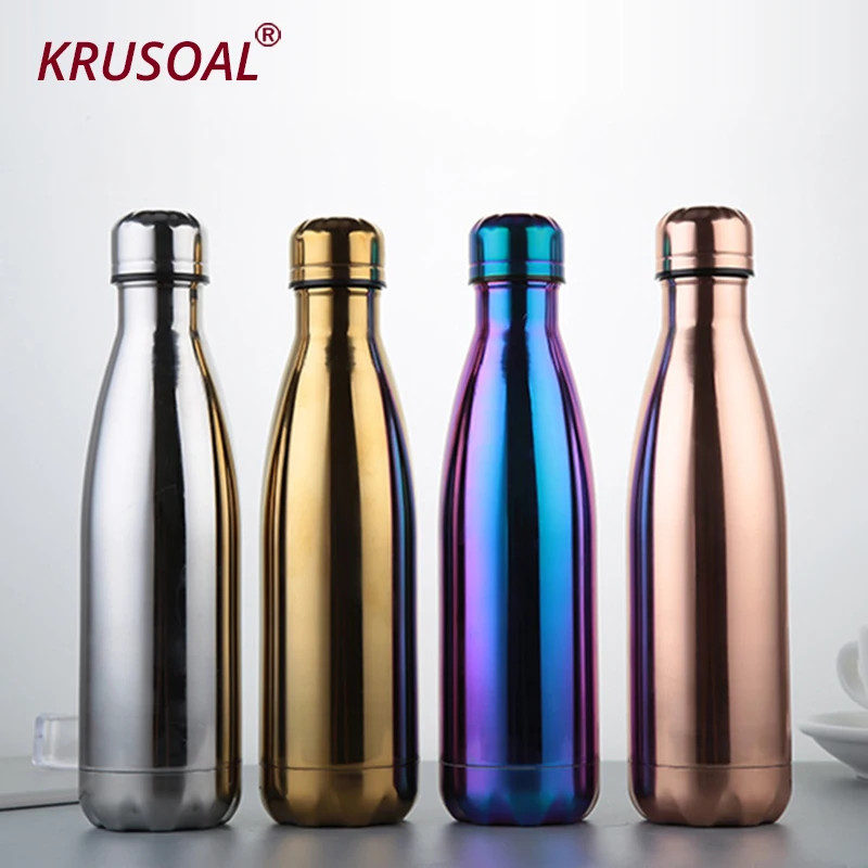 Stainless Steel Thermos Vacuum Insulated Cola Cup Bottle For Water Bottles Double-Wall Outdoor Travel Drinkware Gym Sports Flask