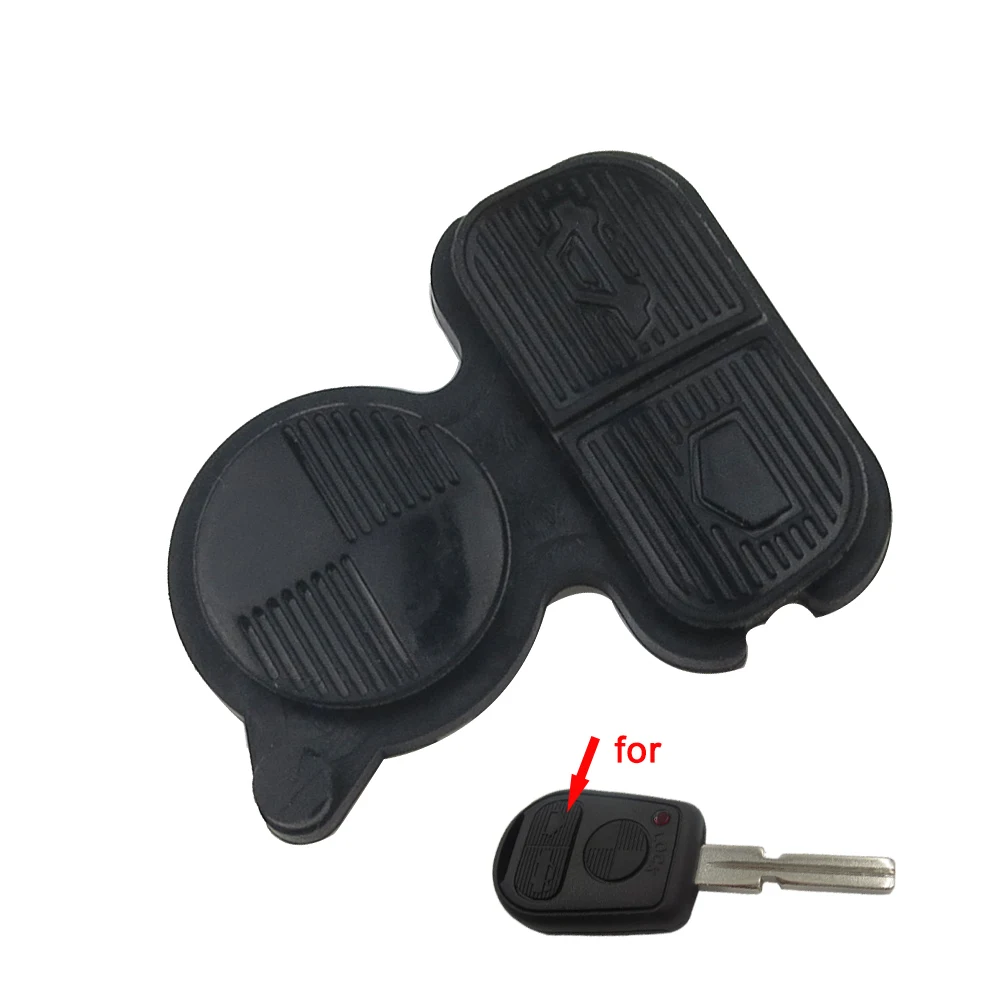 OkeyTech 3 BT almohadilla de botón de goma y junta conductora para BMW Series 3 5 7 E38 E39 E36 Z3 Z4 Z8 X3 X5 carcasa de llave remota de coche Fob