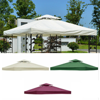 Outdoor Garden Roof Canopy Pop Up Canopy Cover Waterproof UV Protection Sun Shade Sail Tent Sun Shelter Awning For Beach 3x3M