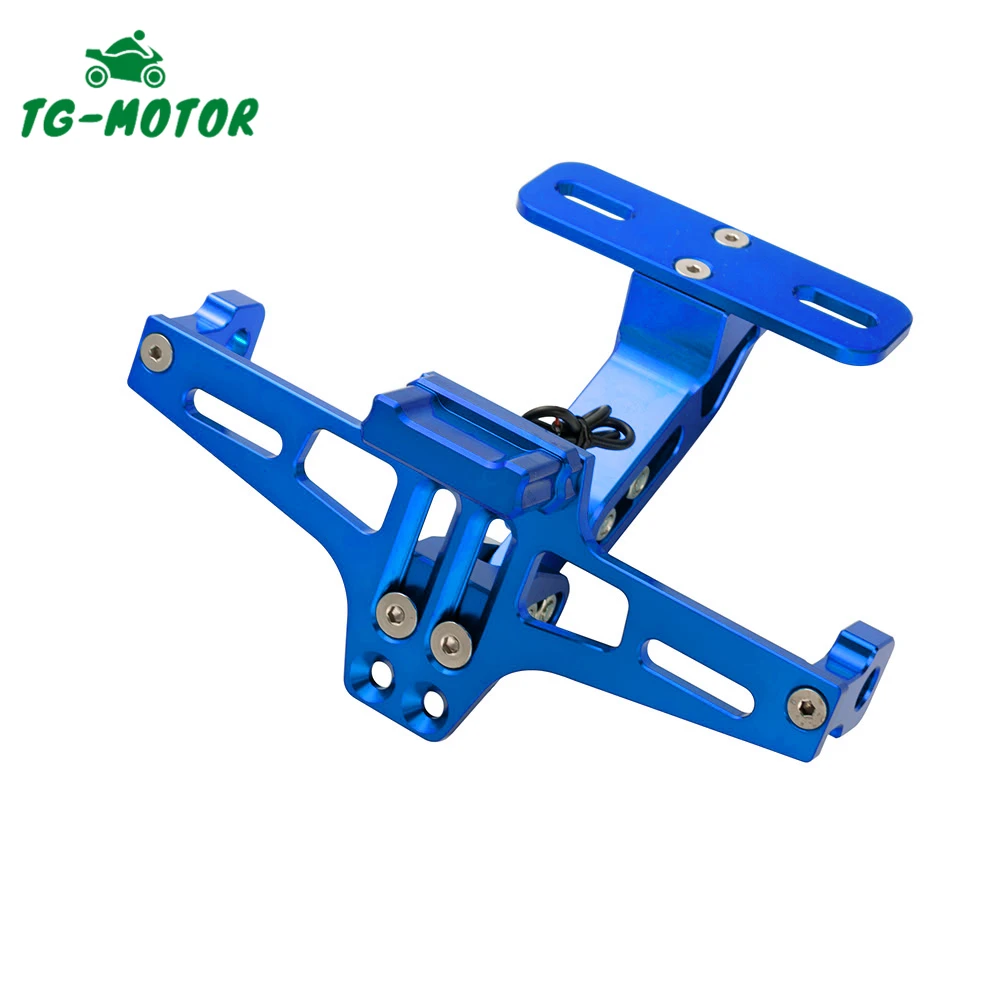 

TG-Motor Motorcycle Adjustable Angle License Plate Frame Holder Bracket For Yamaha R1 R6 R3 R15 R25 FZ1 FZ6 MT03 MT07 MT09 XJ6