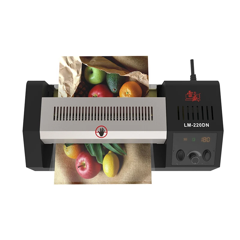 

A4 Photo Laminator Office Home Laminator Commercial Glue Machine Hot and Cold Laminating Machine LM-220DN