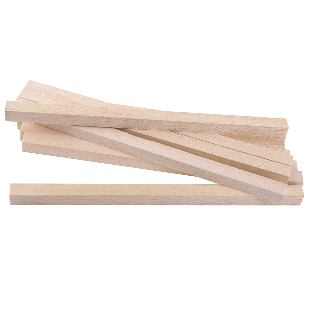 20pcs Craft Sticks  Rods Balsa Wooden Wood Working 200mm X 10mm