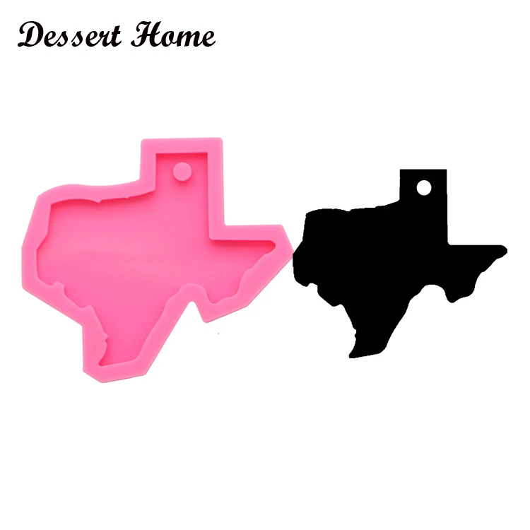 DY0200 US 50 States Map Shape Epoxy Resin Molds For DIY Jewelry Keychain Necklace Shiny Glossy Wholesale Silicone mold