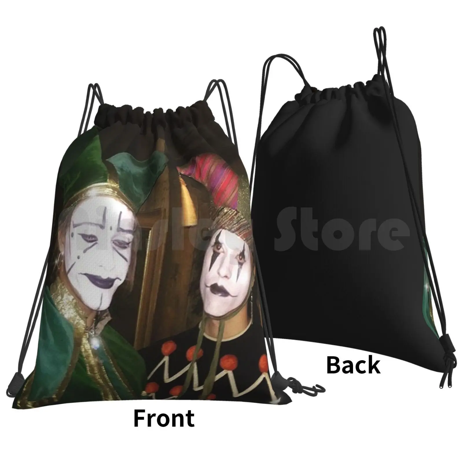 The Garden Backpack Drawstring Bags Gym Bag Waterproof Thegarden Band Puzzleband Puzzle The Garden Band Indie Clown