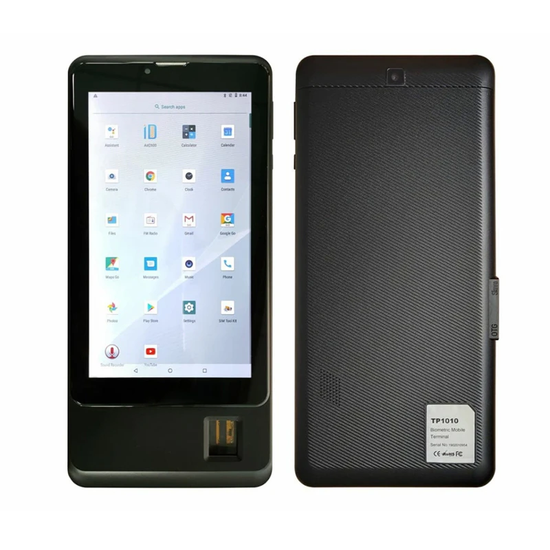 Tableta con reconocimiento de huella dactilar, dispositivo de 7 pulgadas, 1GB/8GB, Android 8,1, GSM, puertos SIM duales, pantalla IPS, Quad Core,