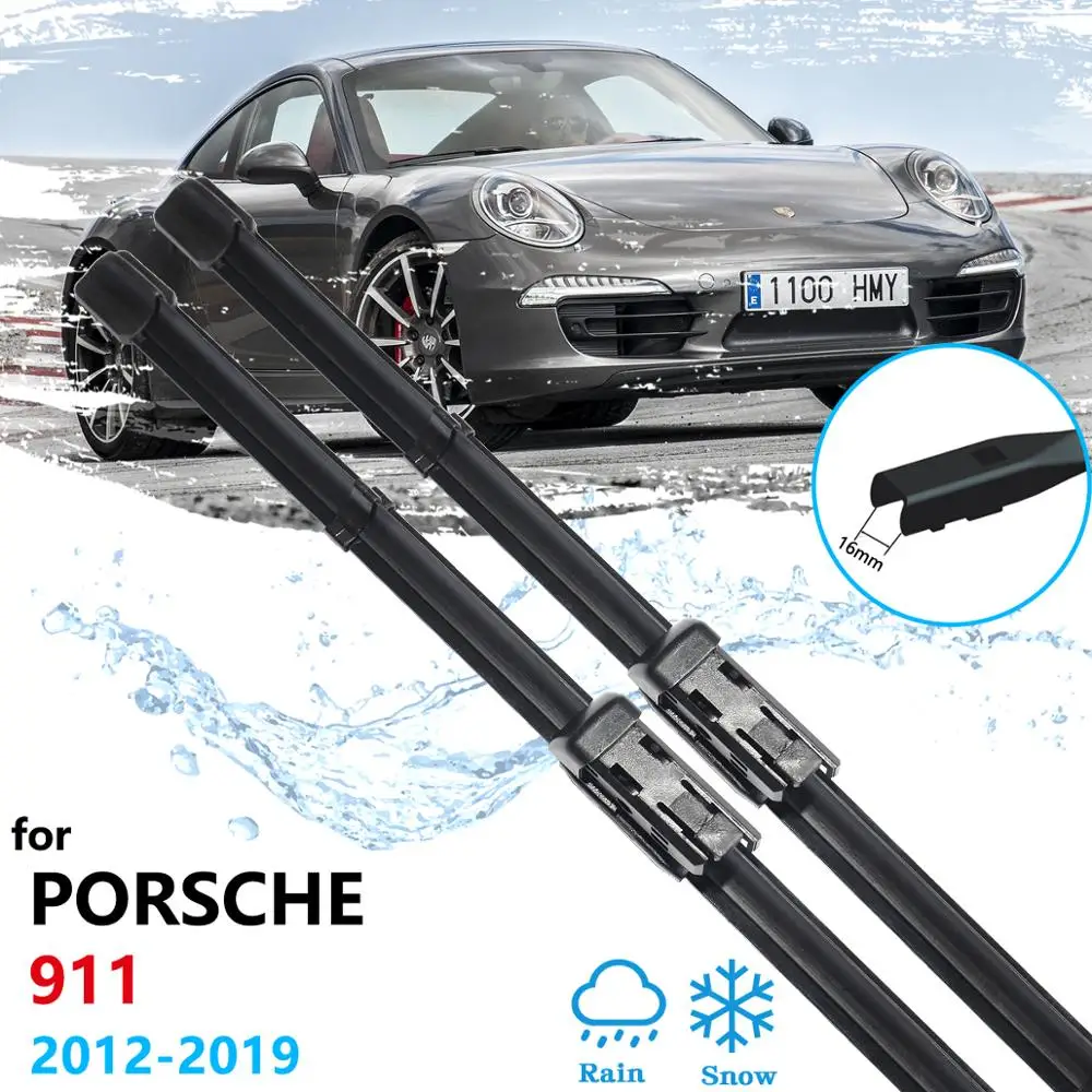 Car Wiper Blades for Porsche 911 991  2012 2013 2014 2015 2016 2017 2018 2019 Front Windscreen Windshield Wipers Car Accessories