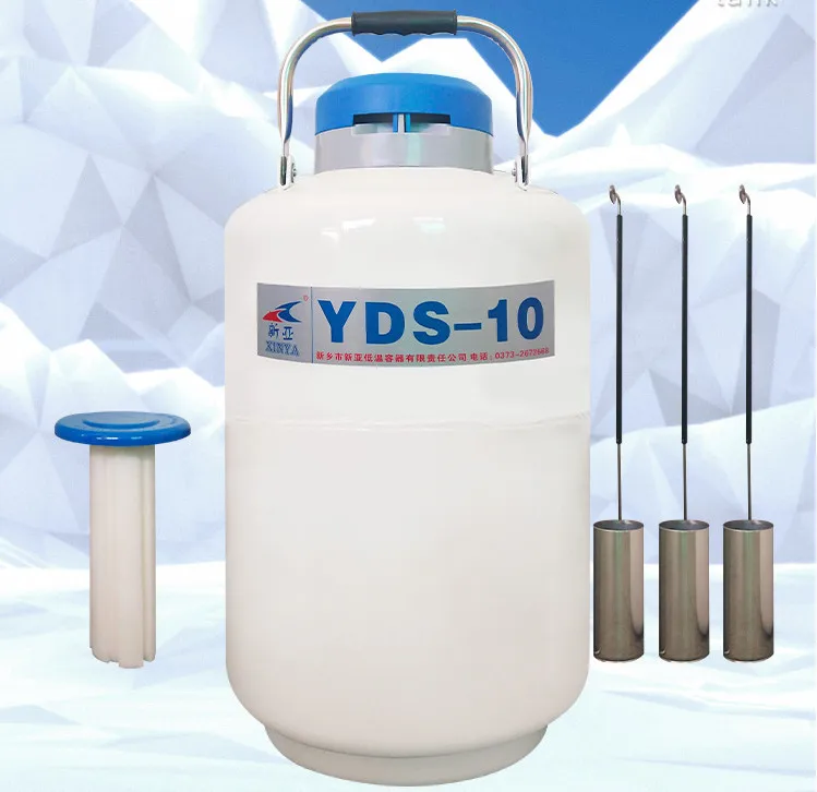 Liquid nitrogen tank 6 liters liquid nitrogen biological container liquid nitrogen container with liquid nitrogen tank YDS-6