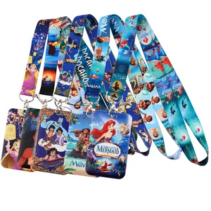 Prinzessin Moana Lanyards Schlüsselbund, Nackengürtel, Telefonknöpfe, Schlüsselkarteninhaber für Schlüssel, Seilhänge -DIY 8 Haupthandtuch Shea - №7