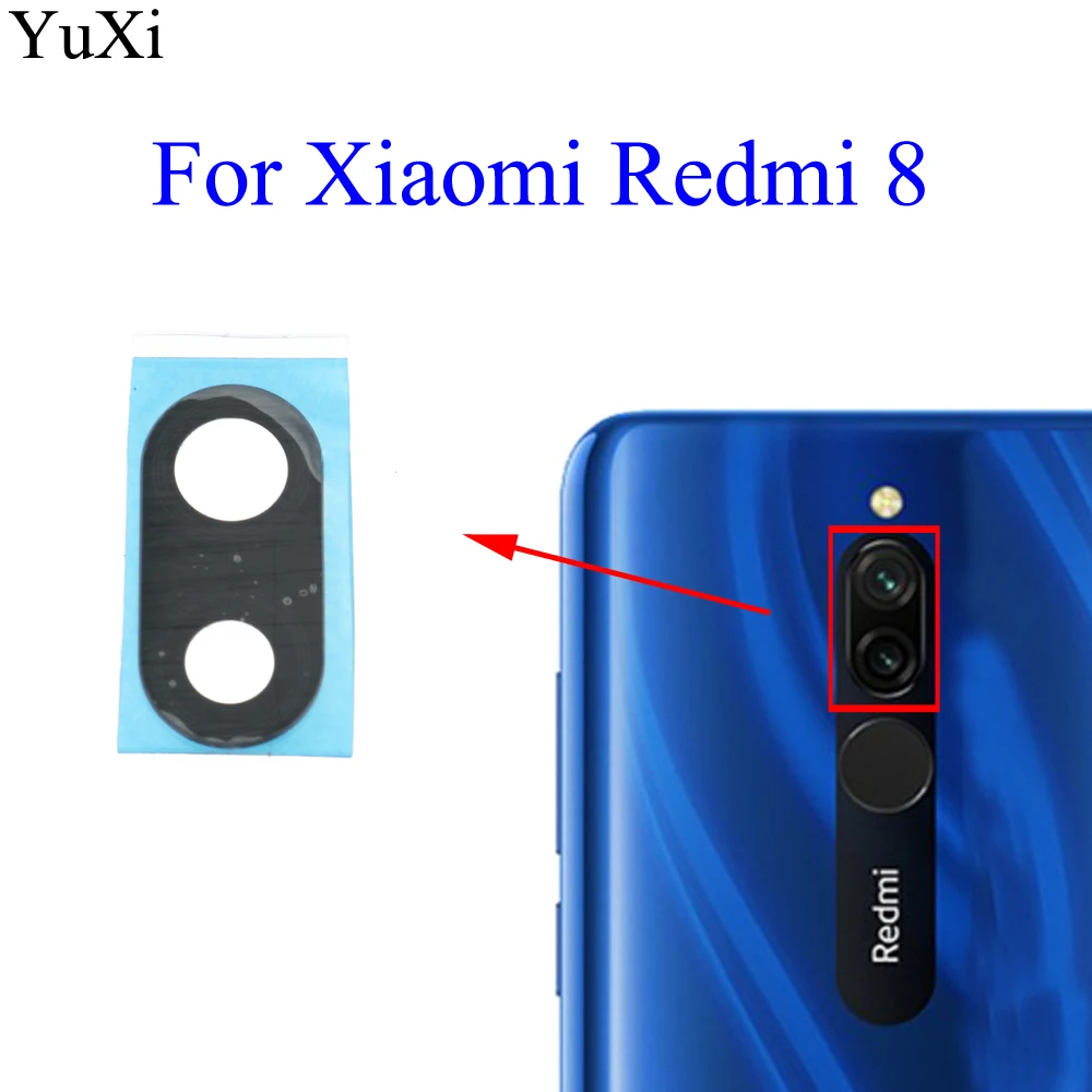 2pcs for Xiaomi Redmi 8 Back Camera Glass Lens Rear Camera Glass with 3M Glue for Xiaomi Redmi 8 Replacement Repair Spare Part