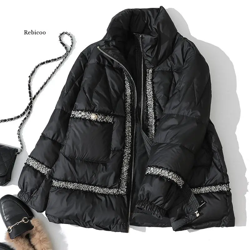 Cotton Clothing Female Winter New Thin Light Korean Style Short Section Fashion Long-sleeved Loose Warm Student Coat