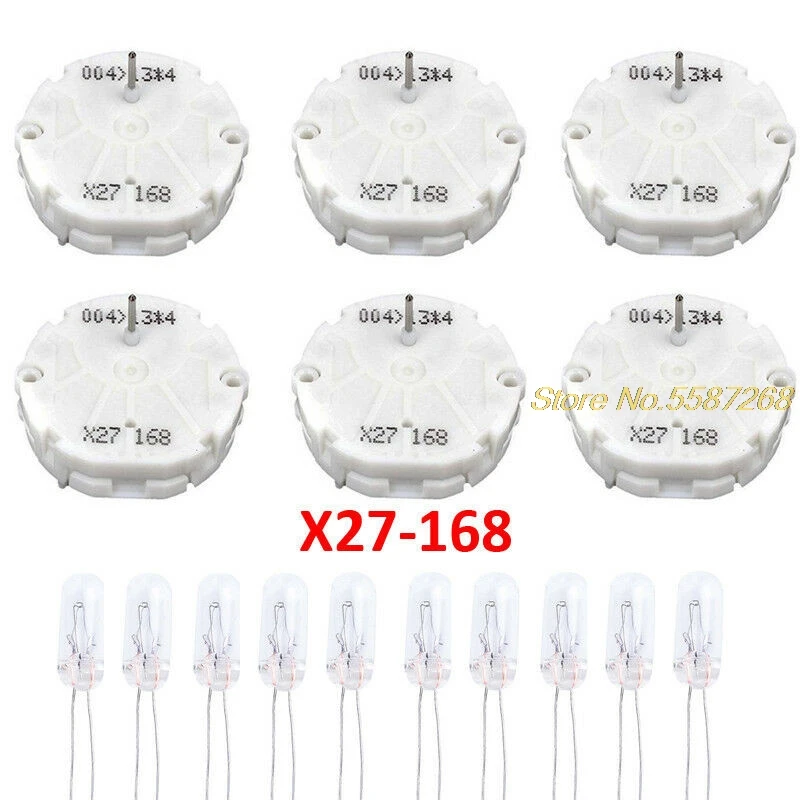 6pcs)OEM x27 168 Speedometer Cluster Instrument Repair Kit For GMC GM Car trucks Chevy car electric motor x27.168 )10pcs bulbs