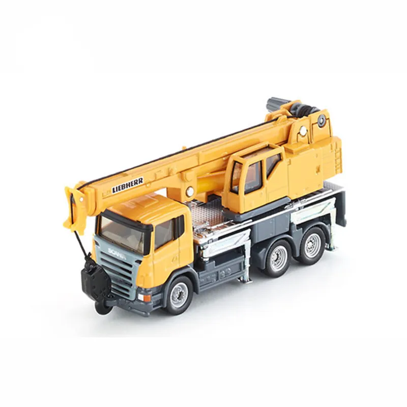 Exquisite alloy crane model,high quality 1:87 crane construction truck toy,construction truck,metal toy,free shipping