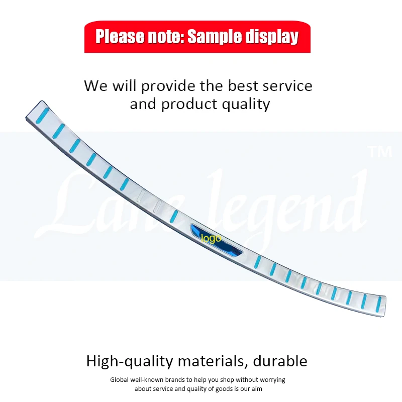 Car accessories Stainless Steel Rear Bumper Protector Sill Trunk external Tread Plate Trim for Nissan Patrol Y62 2012-2018