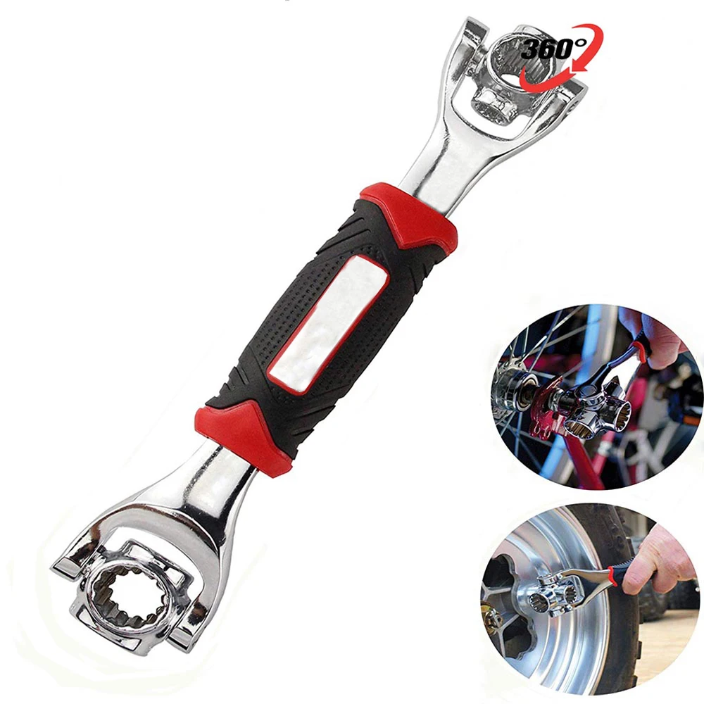 

48 in 1 Wrench Tool 360 Degree Universal Key Ratchet With Spline Bolts Wrench Furniture Car Repair Spanner Hand Tool Set