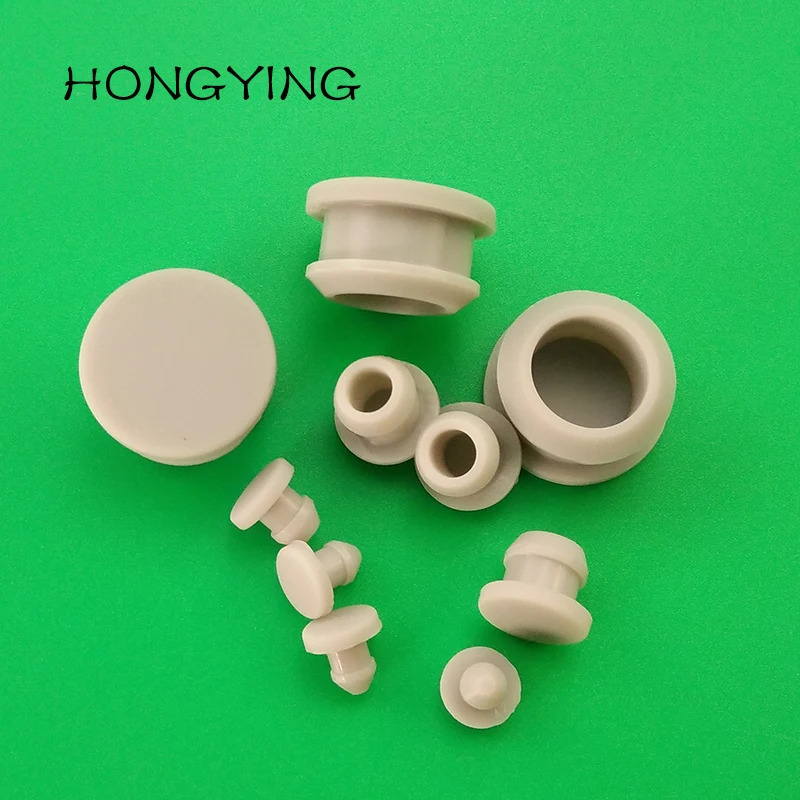 Environmental Protection Silicone Rubber Double-sided Stuck Plug with high Elasticity used to Sealing cover dust 6.5mm 7mm 7.5mm