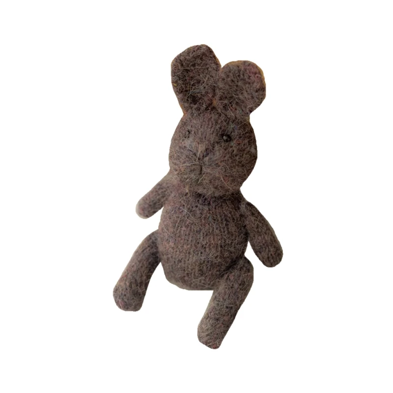 

Newborn Photography Props Bunny Knitted Animal Rabbit Baby Photo Fotografia Accessory