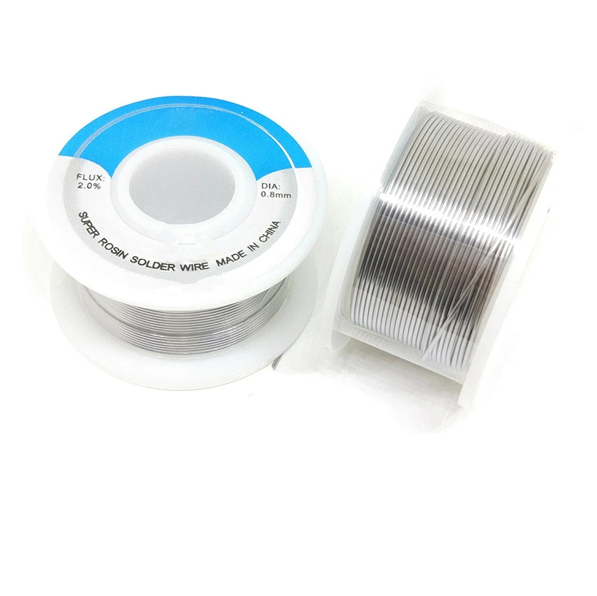 Tin Lead Rosin Core Solder Wire (0.8mm 50g) Electrical Soldering Wire 63% Tin, Tin Wire for High Precision Electronics Solder