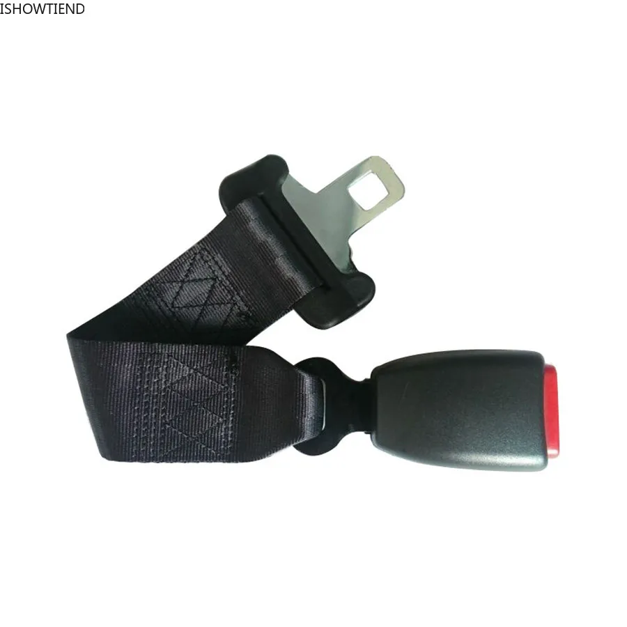 Car Seat Seatbelt Adjustable Safety Belt Auxiliary Band Extender Automobiles 25MM Buckle Safety Belt Extension Belts 36CM Black