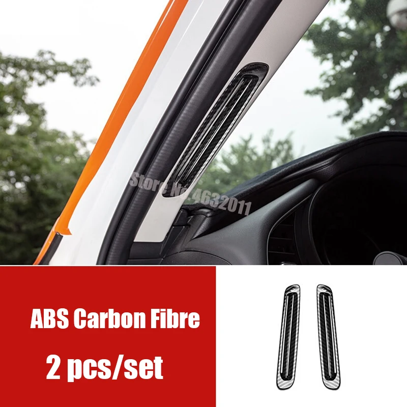 

For Mazda CX-30 2020 2021 accessories ABS Matte/Carbon fibre Car Door Window column Air Condition outlet Vent frame Cover Trim