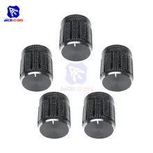 10 pcs black metal potentiometer knobs #4
