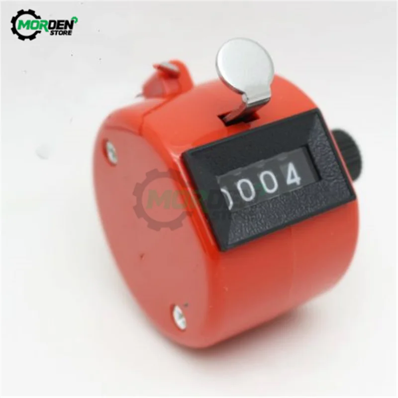 4 Digit Number Plastic Counters Hand Finger Display Manual Counting Tally Clicker Timer Mechanical Counter Soccer Golf Counter