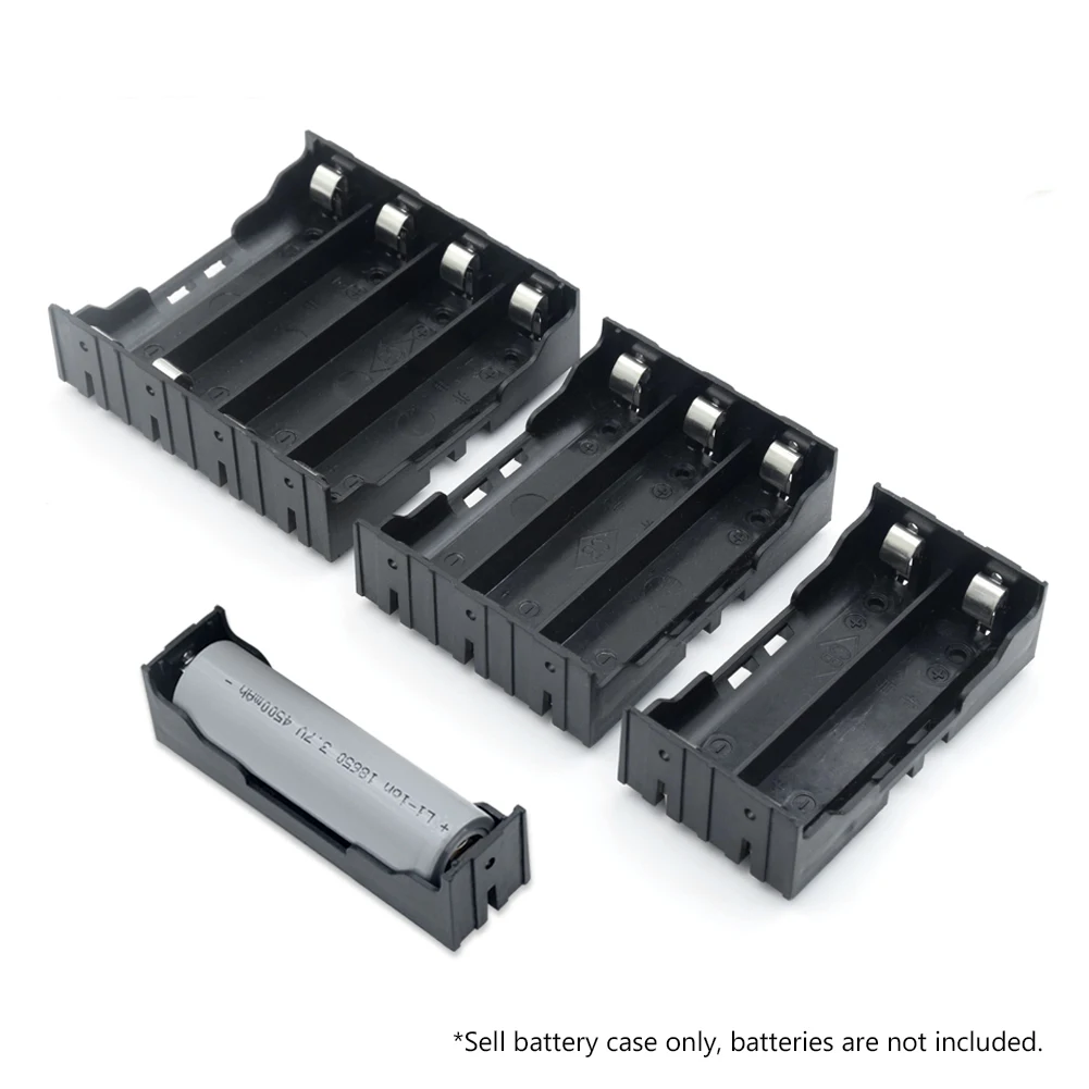 18650 Power Bank Cases Hard Pin 1X 2X 3X 4X 18650 Battery Holder Storage Box Case 1 2 3 4 Slot Batteries Container With