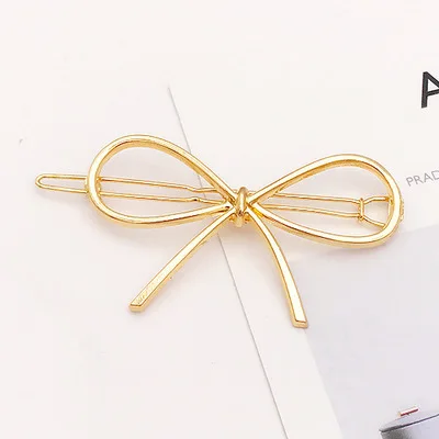 Fashion Multi-style Simple love Hair Clip Pin Metal Geometric Alloy Hairband Moon  Hairgrip Barrette GirlsWoman Hair Accessorie