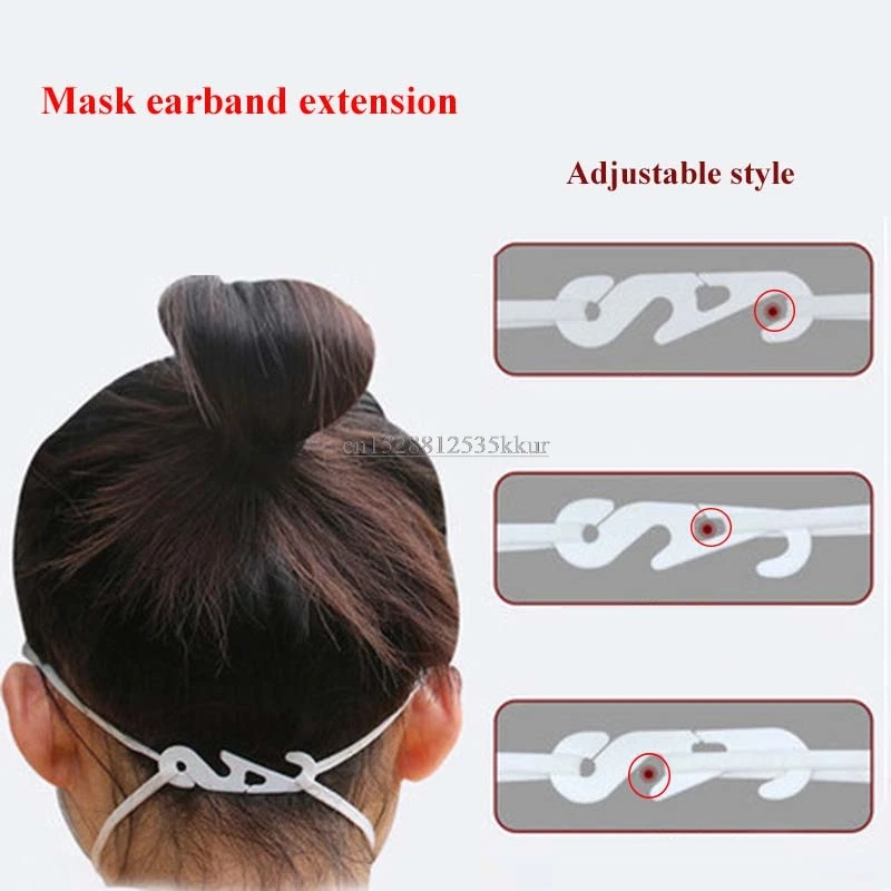 

50pcs Ear Children'S Adult Head-Mounted Mask Ear Clip Buckle Change Artifact Hook Adjustment Ear Ear Hook