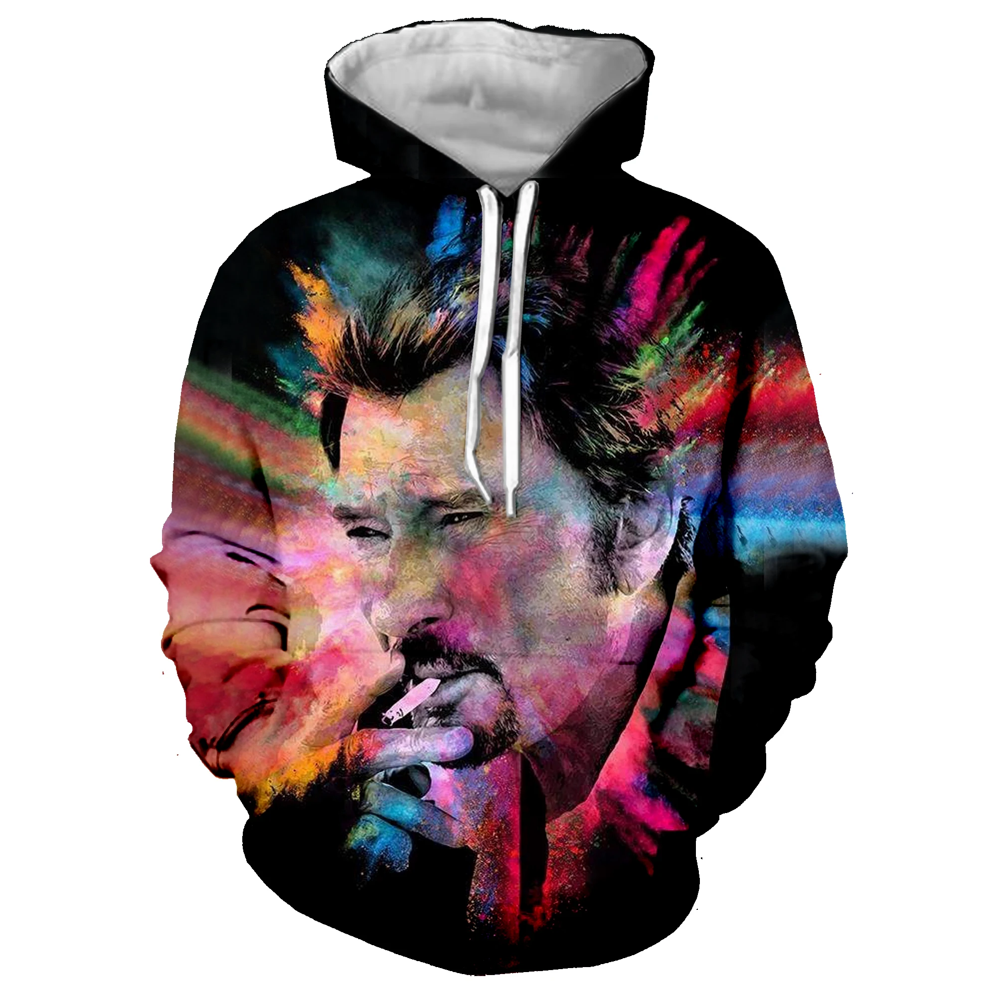 

Singer Johnny Halliday Sweatshirts Men Hoodies 3D Print Rock Hoodie Hip Hop Male Casual Funny Tracksuits Clothes Harajuku Tops