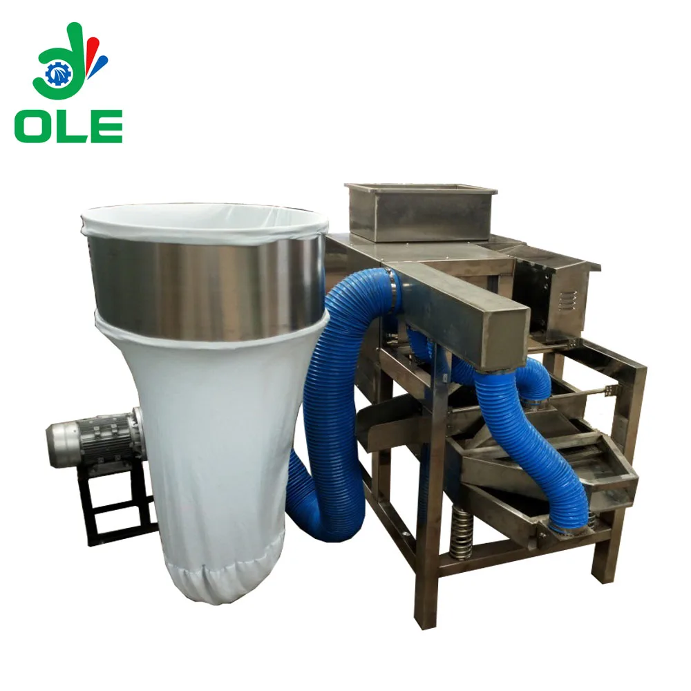 Máquina de descascar grânulos de chocolate 400 kg/h