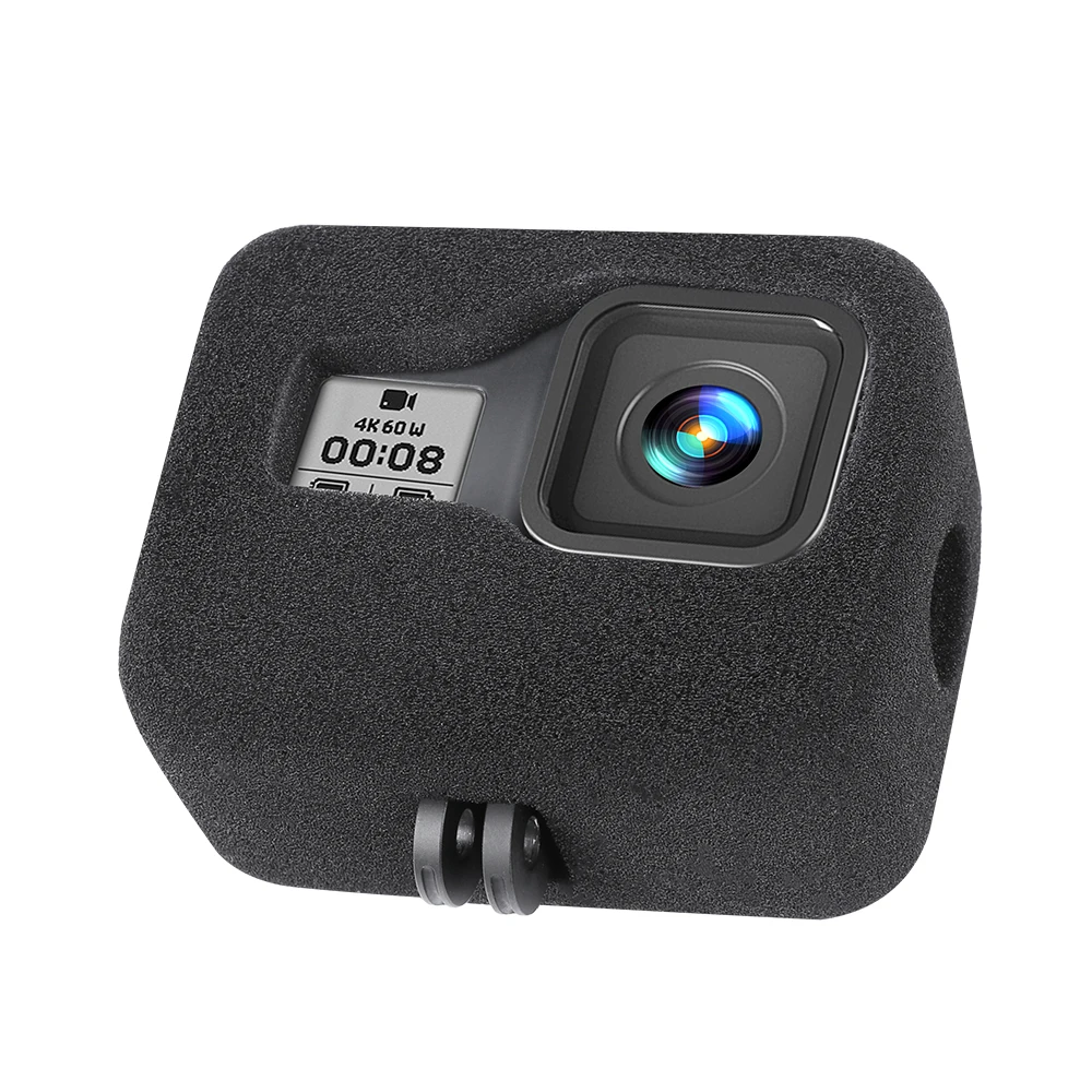 바람막이, 바람 소음 감소 스폰지 폼 케이스 커버, 고프로 히어로 8 블랙 카메라 Go Pro 8 용, 폼 액세서리