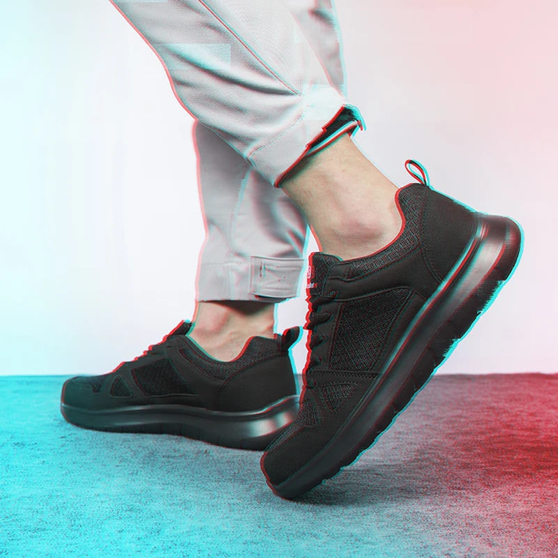 Zapatos informales de malla para hombre, calzado deportivo transpirable para caminar al aire libre, talla grande 50, Primavera