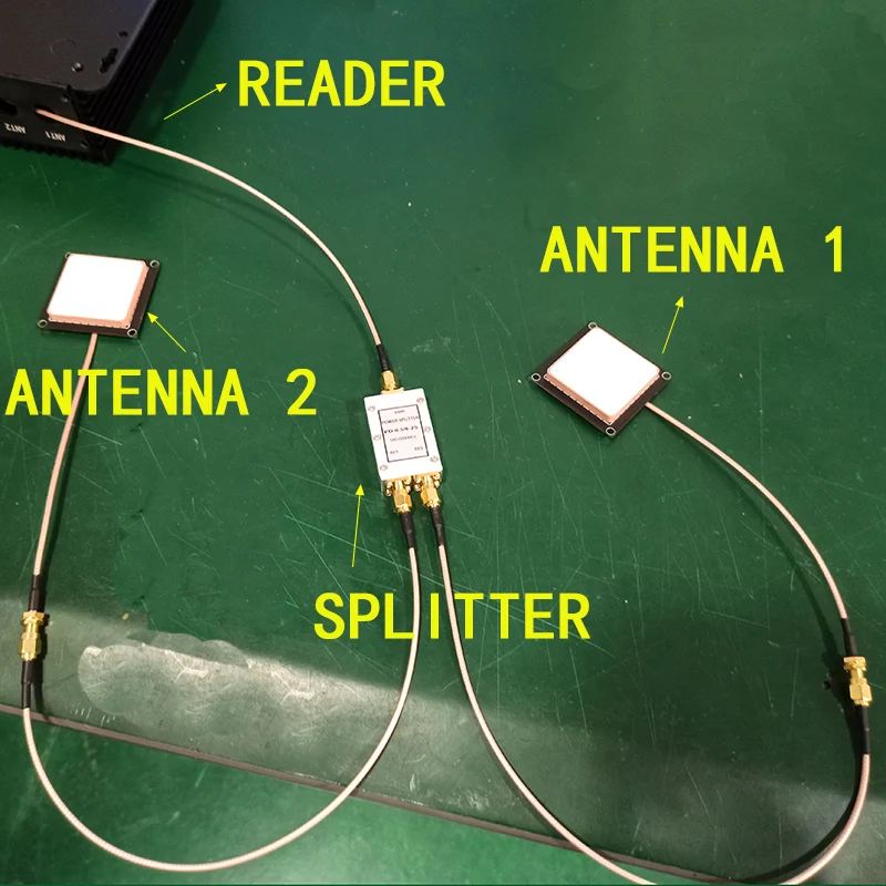500-6000Mhz Wide Freuuency Lage Insertion Loss Twee Of Vier Tak Sma Connector Microstrip Rfid-lezer Antenne Powbel voor Parking