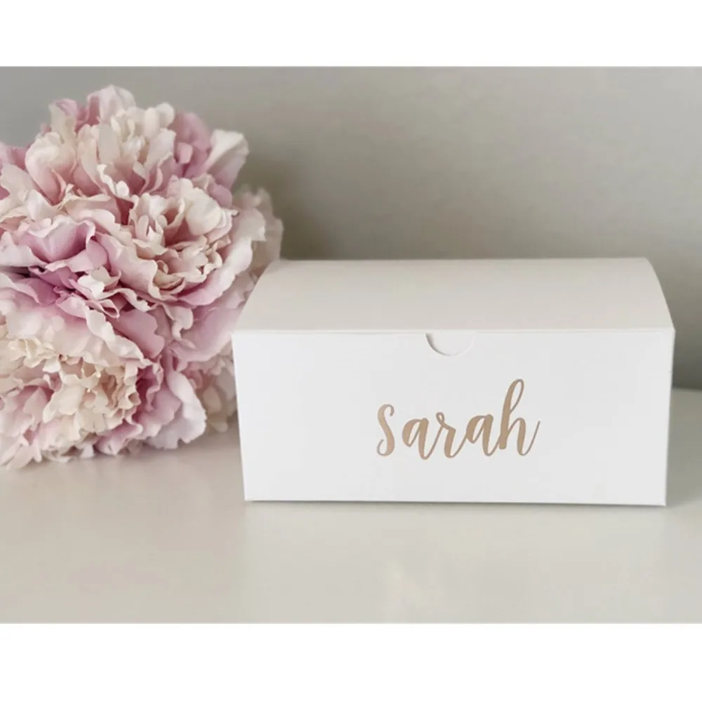 

Personalized gift box bridesmaid gift box rose gold small gift box champagne flute box small cutom white Wedding gift boxes