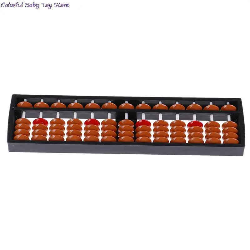 17 Digits Abacus Soroban Beads Column Kid School Learning Aids Tool Math Business Chinese Traditional Abacus Educational Toys