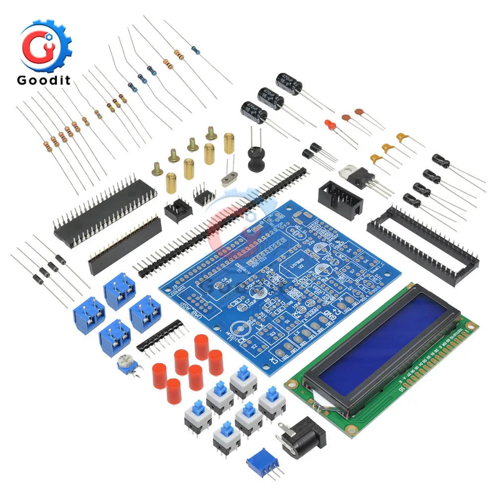 LCD Digital Secohmmeter Frequency Capacitance Inductance Meter CF Inductor Capacitor Tester Permittimeter DIY Electric Kit