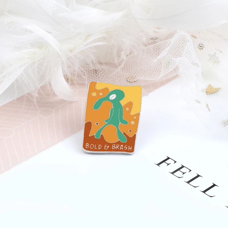 الكرتون الغريبة بروش الفن الجدة فريد المينا دبابيس جريئة براش شارة حسب الطلب الدنيم ظهره التلبيب دبوس مجوهرات هدايا للرجال النساء