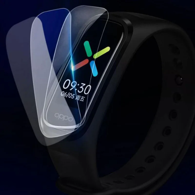 Bộ 5 TPU Trong Suốt Đeo Thông Minh Bảo Vệ Bộ Phim Bảo Vệ Cho OPPO Ban Nhạc Vòng Tay Thông Minh Dây Full Màn Hình Bìa Bảo Vệ Phụ Kiện
