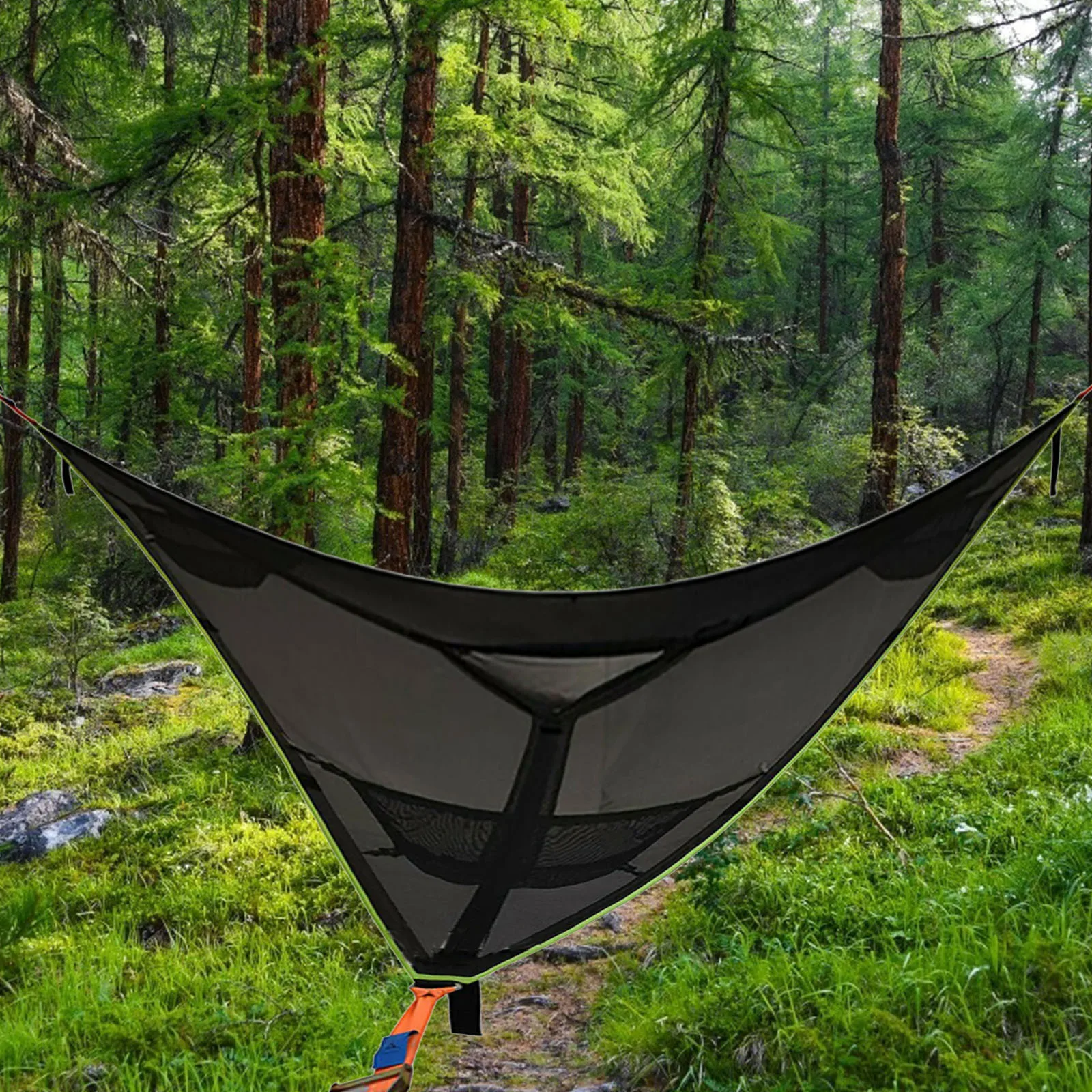 Portable Hammocks Revolutionary Giant Aerial Multi-person Camping Hammock